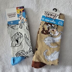 Warner Bros. Looney Tunes Tasmanian(Taz) Crew Socks